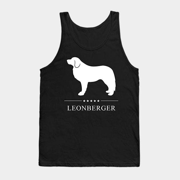 Leonberger Dog White Silhouette Tank Top by millersye